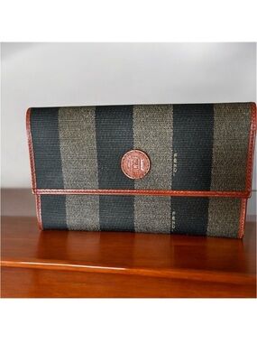 Fendi Pequin Clutch/Wallet